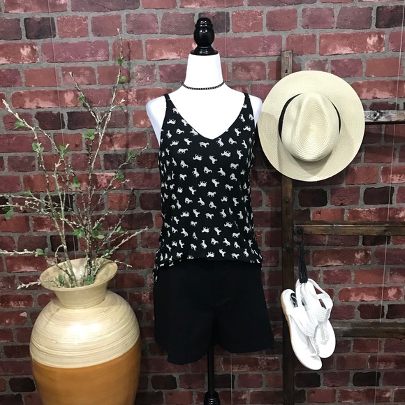 Small & Medium Zebra Print Double V- top - Picture 3 of 8